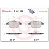 Sada brzdových platničiek kotúčovej brzdy BREMBO P 61 136