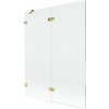 MEXEN/S - Lunar vaňová zástena 2-krídlová ľavá 130 x 150, transparent, zlatá 897-130-100-50-00-L MEXEN/S - Lunar vaňová zástena 2-krídlová ľavá 130 x 150, transparent, zlatá 897-130-100-50-00-L