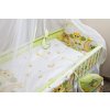 3 dielna sada (obliečky 120x90 cm+mantinel 360 cm) biela / zelená - Sovičky 3 dielna sada (obliečky 120x90 cm+mantinel 360 cm) biela / zelená - Sovičky
