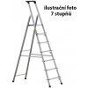 PROFI hlinikové schodíky stredná intenzita, ZARGES SCAN S, 8 stupňov PROFI hlinikové schodíky stredná intenzita, ZARGES SCAN S, 8 stupňov