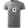 Futbalová lopta v triku - Klasické pánske tričko vyššej gramáže - 3XL ( Tmavosivý melír ) Futbalová lopta v triku - Klasické pánske tričko vyššej gramáže - 3XL ( Tmavosivý melír )