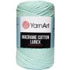 Špagát Macrame Cotton Lurex Mentolová 738 Špagát Macrame Cotton Lurex Mentolová 738