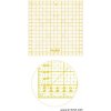 Rastrové pravítko pre patchwork 30 x 30 cm žltý popis Rastrové pravítko pre patchwork 30 x 30 cm žltý popis