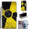 Knižkové puzdro Trendy Cross case Rádioaktívny symbol – Samsung Galaxy S21 FE Knižkové puzdro Trendy Cross case Rádioaktívny symbol – Samsung Galaxy S21 FE
