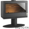 Invicta ELTON antracit 14kw teplovzdušné krbové kachle Invicta ELTON antracit 14kw teplovzdušné krbové kachle