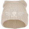 Bontis Pletená čiapka s výšivkou Mačka - Béžová | uni Bontis Pletená čiapka s výšivkou Mačka - Béžová | uni