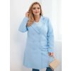 Kesi Dámsky kabát ART1362 Plus Size - výpredaj Farba: modrá - svetlo, Veľkosť: UNI Kesi Dámsky kabát ART1362 Plus Size - výpredaj Farba: modrá - svetlo, Veľkosť: UNI