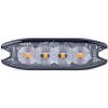 Výstražné osvetlenie oranžové 4x3W LED R65 R10 12/24V IP67 Výstražné osvetlenie oranžové 4x3W LED R65 R10 12/24V IP67