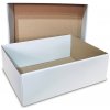 Krabice s vekom FEFCO 0331 - 130x130x95mm 3VVL biela-hnedá Krabice s vekom FEFCO 0331 - 130x130x95mm 3VVL biela-hnedá