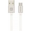 Swissten Datový Kabel Textile Usb / Micro Usb 1,2 M Stříbrný 71522203 Swissten Datový Kabel Textile Usb / Micro Usb 1,2 M Stříbrný 71522203