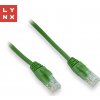 Lynx CS LX-UTP5E-0030-GREEN UTP patch Cat5e PVC CCA 0,3m zelený 10ks Lynx CS LX-UTP5E-0030-GREEN UTP patch Cat5e PVC CCA 0,3m zelený 10ks
