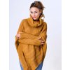 Pletené dámske pončo NOEMI horčicové, ZVOĽTE VEĽKOSŤ OBLEČENIA UNI ( S, M , L ) Pletené dámske pončo NOEMI horčicové, ZVOĽTE VEĽKOSŤ OBLEČENIA UNI ( S, M , L )