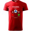Volejbal volá - Klasické pánske tričko vyššej gramáže - 3XL ( Červená ) Volejbal volá - Klasické pánske tričko vyššej gramáže - 3XL ( Červená )