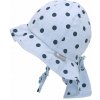 STERNTALER Klobúk s ochranou krku s bodkami UV 50+ blue dievča-45 cm-6-9 m STERNTALER Klobúk s ochranou krku s bodkami UV 50+ blue dievča-45 cm-6-9 m