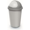Compacta R Odpadkový kôš Roller - 50 l popolavá so svetlo šedým vekom