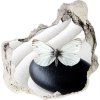 Foto fotografie diera na stenu Zen kameň a motýľ 75x75 cm Foto fotografie diera na stenu Zen kameň a motýľ 75x75 cm