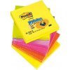 Samolepiaci Z-bloček Post-it, 76x76 mm, neónové farby, 6 bločkov po 100 lístkov Samolepiaci Z-bloček Post-it, 76x76 mm, neónové farby, 6 bločkov po 100 lístkov