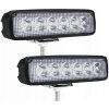 2X LED pracovné svetlo 18W HALOGÉN na auto SILNÉ vysoké 2X LED pracovné svetlo 18W HALOGÉN na auto SILNÉ vysoké