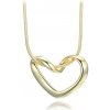 MINET JMAN0614GN45 - Pozlátený strieborný náhrdelník srdce MINET JMAN0614GN45 - Pozlátený strieborný náhrdelník srdce