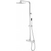 Besco MODERN/VARIUM Sprchová termost. bat s hlavovou, ručnou sprch. hadica a držiak, Chróm Besco MODERN/VARIUM Sprchová termost. bat s hlavovou, ručnou sprch. hadica a držiak, Chróm