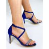 Dámske kráľovsky modré sandále s kamienkami Misi - 40 Dámske kráľovsky modré sandále s kamienkami Misi - 40