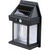 Solight LED solárna lampáš nástenná, teplá biela, 12x17cm, čierna WL918 Solight LED solárna lampáš nástenná, teplá biela, 12x17cm, čierna WL918