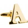 Bubibubi Manžetový gombík zlaté písmeno A Bubibubi Manžetový gombík zlaté písmeno A