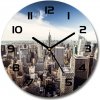 Sklenené hodiny okrúhle New York fi 30 cm Sklenené hodiny okrúhle New York fi 30 cm