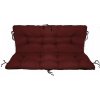 Vode-odolná poduška na hojdačku 160 cm - tmavohnedá Farba: Bordová Vode-odolná poduška na hojdačku 160 cm - tmavohnedá Farba: Bordová