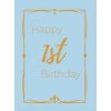 Happy 1st Birthday Guest Book (Hardcover) (Lulu and Bell)(Pevná) Happy 1st Birthday Guest Book (Hardcover) (Lulu and Bell)(Pevná)