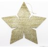 Decoled zlatá hviezda 2D 30 cm
