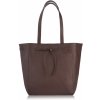 PAOLO PERUZZI Kožená shopper kabelka IN-64-BR | tmavohnedá IN-64-BR PAOLO PERUZZI Kožená shopper kabelka IN-64-BR | tmavohnedá IN-64-BR