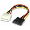 PREMIUMCORD GEMBIRD Kabel SATA napájecí 15cm (interní, redukce molex 5,25 PREMIUMCORD GEMBIRD Kabel SATA napájecí 15cm (interní, redukce molex 5,25