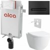 Alcadrain Set modul na stenu, WC Pro, sedadlo s tlačidlom, čierna mat M1878 KAE074 1 set Alcadrain Set modul na stenu, WC Pro, sedadlo s tlačidlom, čierna mat M1878 KAE074 1 set