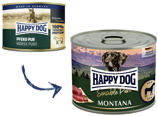 Happy Dog Sensible Pure Montana Pferd 0,8 kg