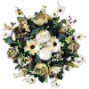 Veniec umelé ruže, pivonky, margaréty, clematis a doplnky 50cm Veniec umelé ruže, pivonky, margaréty, clematis a doplnky 50cm