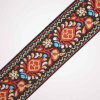 Takoy Vyšívaný popruh 5 cm folk červený-NS-12591 Takoy Vyšívaný popruh 5 cm folk červený-NS-12591