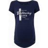 Bellybutton Maternity tehotenské dámske tričko s potlačou tmavomodré