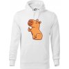 Kapybara s palcom hore - Mikina pánska Cape s kapucňou - M ( Biela ) Kapybara s palcom hore - Mikina pánska Cape s kapucňou - M ( Biela )