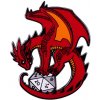 imago Odznak Dungeons and Dragons Drak s kockou
