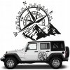 NÁLEPKA na auto KOMPAS HORY OFFROAD 43x36 NÁLEPKA na auto KOMPAS HORY OFFROAD 43x36