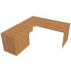 kancelársky stôl sestava pravá 180 cm - GE 1800 60 HR P olše kancelársky stôl sestava pravá 180 cm - GE 1800 60 HR P olše