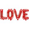 PartyDeco Fóliový balón Love 140x35cm červený PartyDeco Fóliový balón Love 140x35cm červený