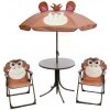Set záhradný LEQ MELISENDA Mono, opica, slnečník 105 cm, stôl 50 cm, 2 stoličky. detský Set záhradný LEQ MELISENDA Mono, opica, slnečník 105 cm, stôl 50 cm, 2 stoličky. detský