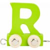 Dřevěný vláček barevná abeceda písmeno R Dřevěný vláček barevná abeceda písmeno R