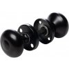 PSG 63.292 - otočná priama dverová guľa s guľatou rozetou, pre krídlové bránky a dvere, čierna PSG 63.292 - otočná priama dverová guľa s guľatou rozetou, pre krídlové bránky a dvere, čierna