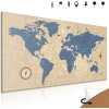 Obraz na korku vintage mapa sveta Obraz na korku vintage mapa sveta