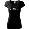 Evolúcia petanque - Dámske tričko Pure - M ( Čierna ) Evolúcia petanque - Dámske tričko Pure - M ( Čierna )
