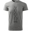 Cyklistovo DNA - Klasické pánske tričko vyššej gramáže - 2XL ( Tmavosivý melír ) Cyklistovo DNA - Klasické pánske tričko vyššej gramáže - 2XL ( Tmavosivý melír )