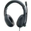 DeTech Drôtový headset X2020 s mikrofónom - čierna DeTech Drôtový headset X2020 s mikrofónom - čierna